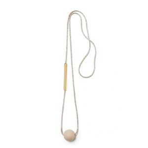 Lafayette 148 Viva Deco Drop Necklace in Sandlewood